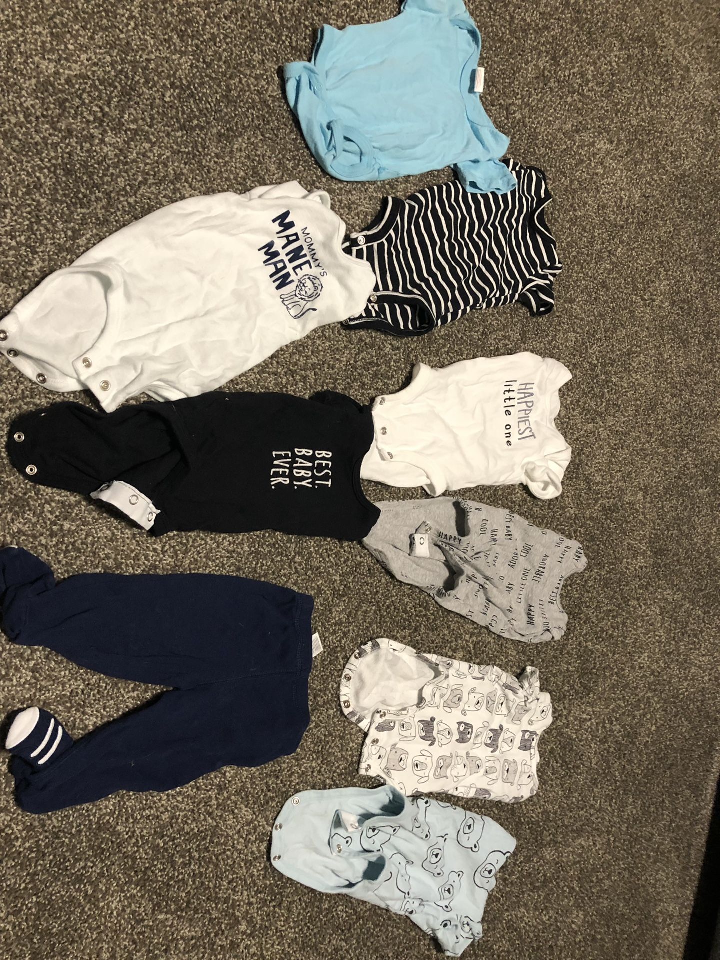 3 month short sleeve onesies