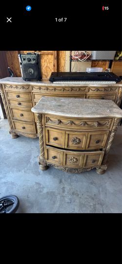 Dresser with nightstand