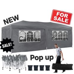 10x20Pop Up Canopy Large Party Tent Shelter 10x20 With Sidewalls