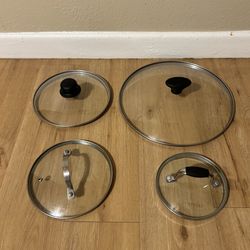Set of 4 Universal Glass Pot Lids