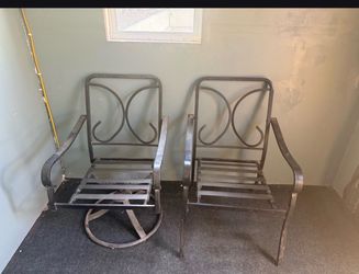 Metal Patio Chair Frames – Set of 2