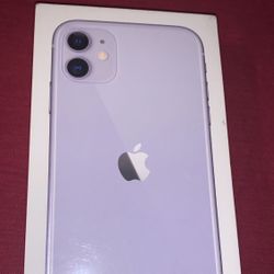 Apple iPhone 11 Purple New Sealed Box Unlocked With Charger & Headphones New Case & Screen Protector