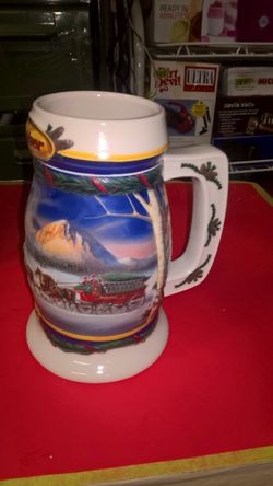 Anheuser-Busch 2000 Budweiser Holiday - Holiday in the Mountains Ceramic Stein.. #CS416. It has the Certificate of Authenticity. New in Box.