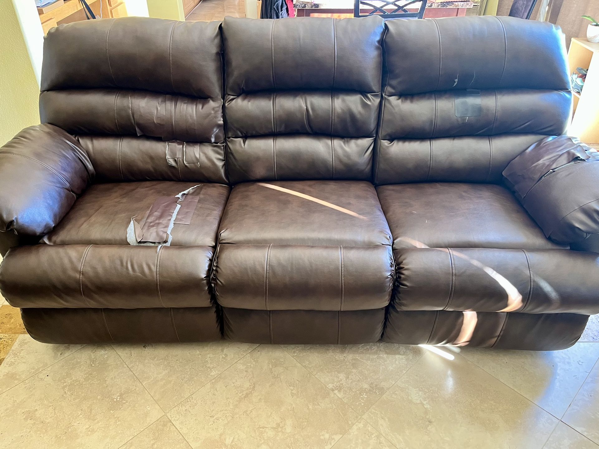 3 Piece Brown Living Room Set