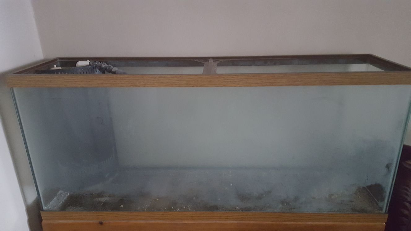 55 gal Pre-drilled fish tank and stand