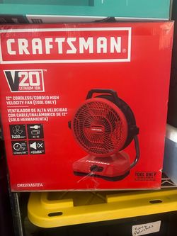 Craftsman 12-in High Velocity Indoor Industrial Fan,