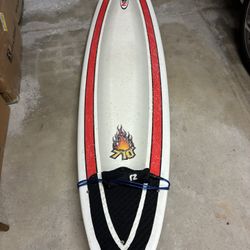 NSP 7’10” Surfboard / Funboard Including Leash