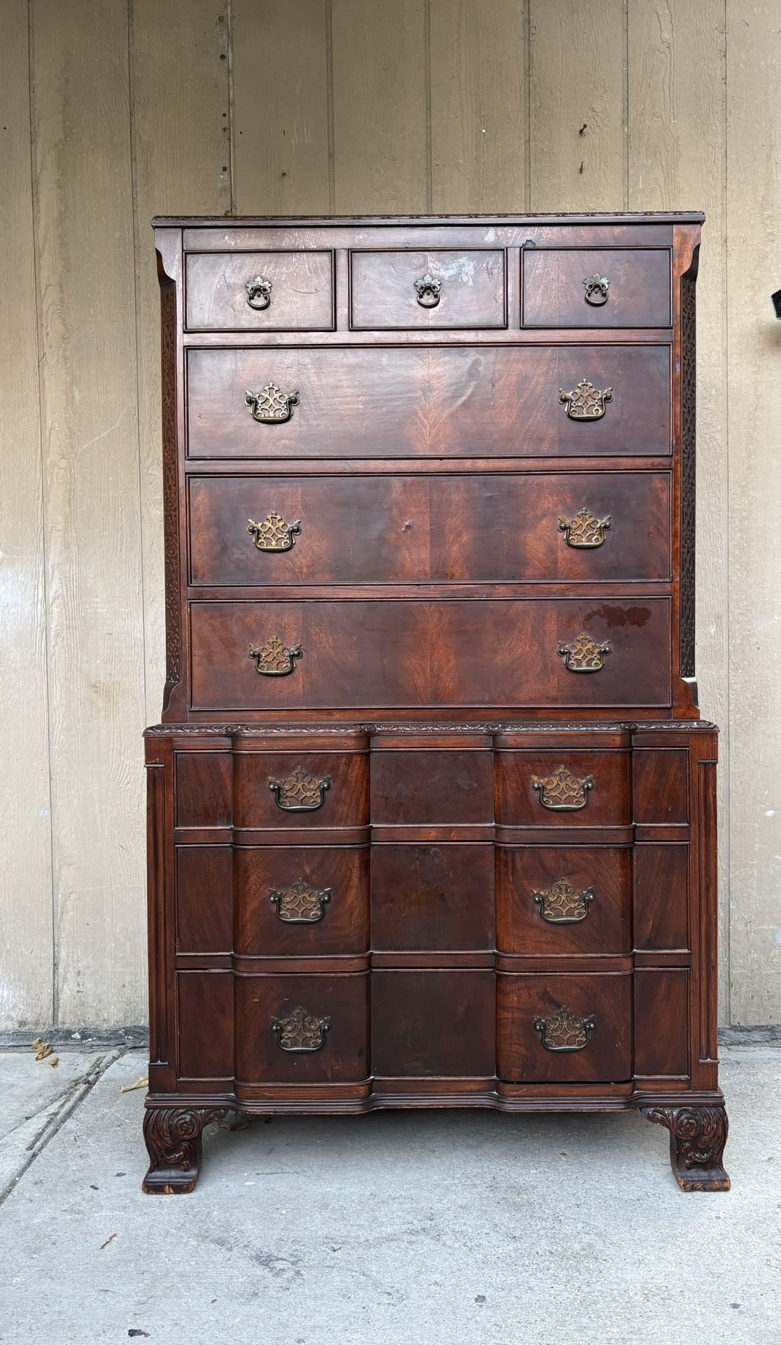Beautiful vintage tallboy dresser