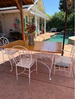 Vintage Wrought Iron Patio Set