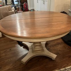 Vintage  Dining/ Kitchen Table 47 inch  With  3 inserts 