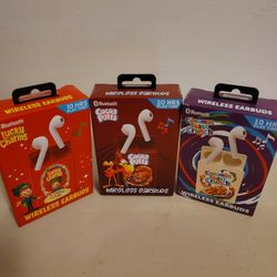 3x Cereal Box Inspired Wireless Earbuds 