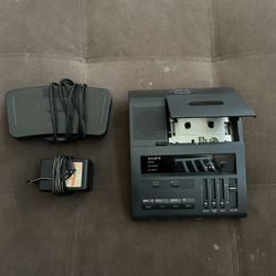 Cassette Transcriber With Foot Pedel And Power Adapter