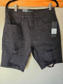black shorts