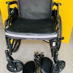 Drive Manual Wheelchair Black Steel. ( used, with footrests)