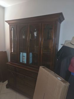 Dining room hutch and table