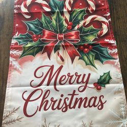 Merry Christmas Candy Cane Garden Flag Brand New