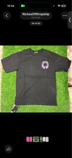 Black chrome hearts Tee