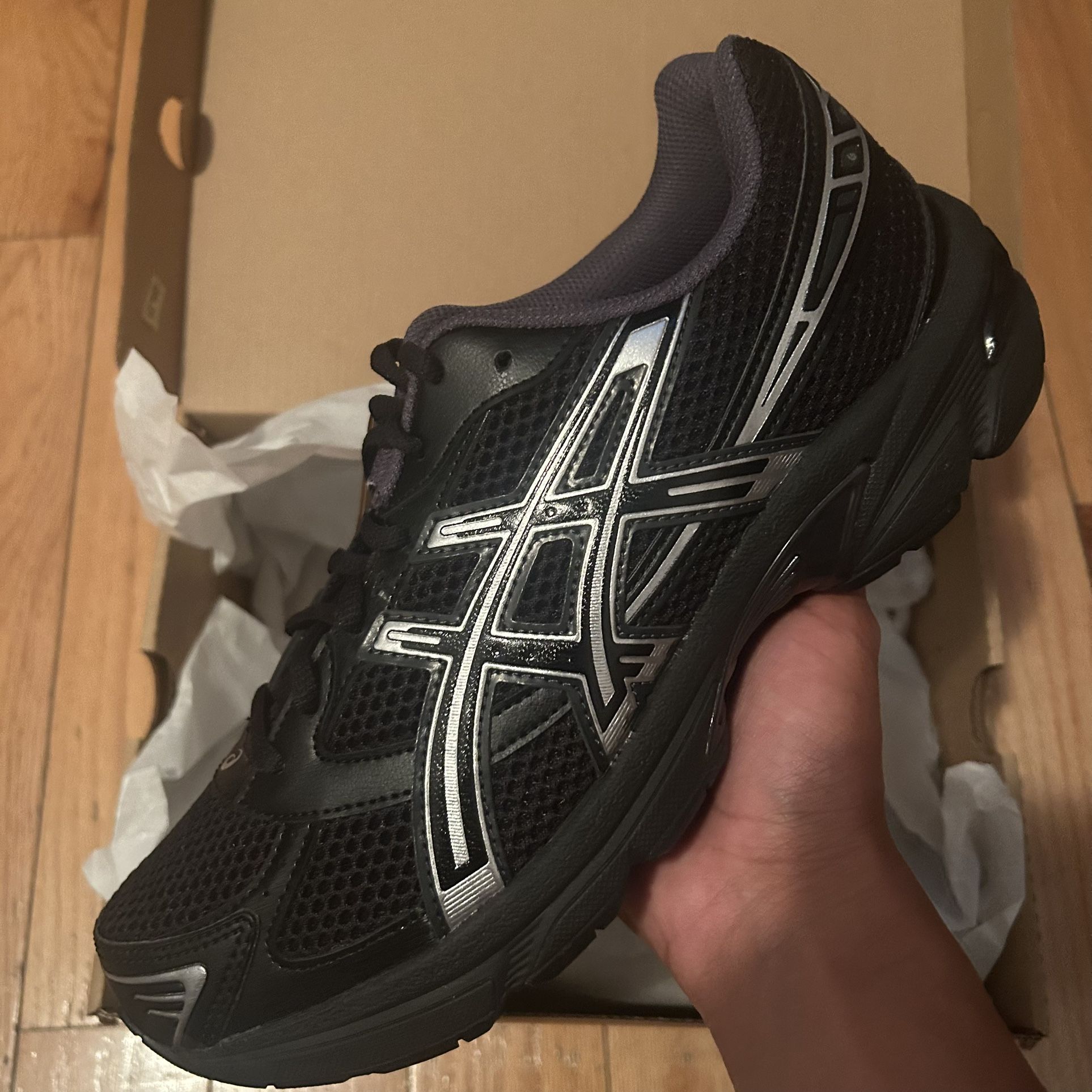 NEW Asics gel 1130 Black Pure Sliver 8.5