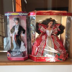 2 Collectors Barbie Dolls In Their Original Boxes