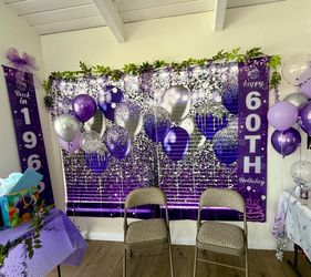 Party Balloons Backdrop