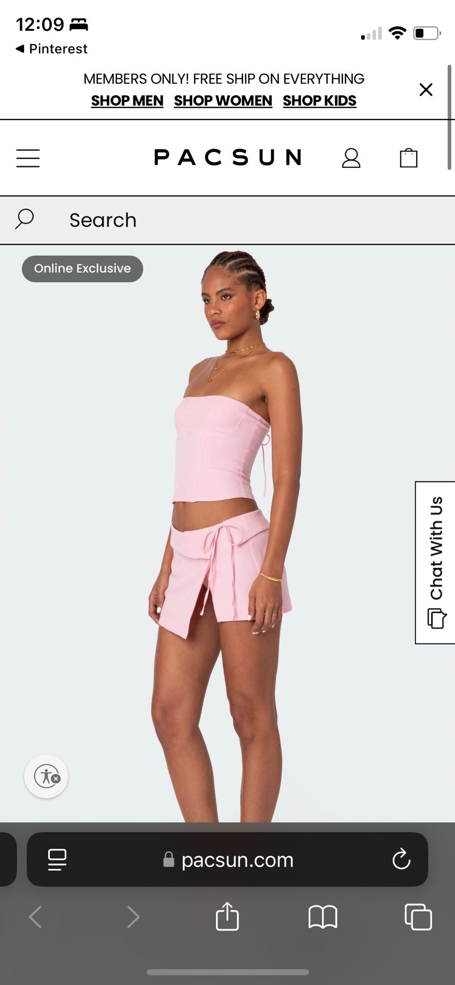 Edikted Selena Lace Up Corset Pink NWT (Small)