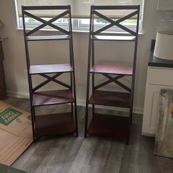 Set Of Matching Wood Shelving/Book Staircase