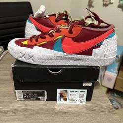 Size 13 - Nike KAWS x sacai x Blazer Low Team Red
