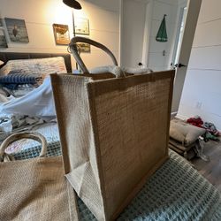 Burlap Gift Bags (4)