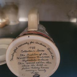 Budweiser 1980s Holiday Beer Steins