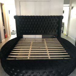 Cal King  Bed Frame With Power USB Ports