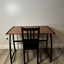 Desk with chair