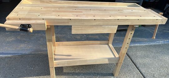 Woodworker Woodworking Bench Dimensions: Height 34”, Width 54”, Depth 20”