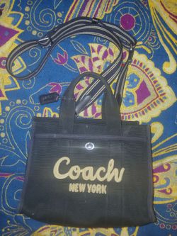 COACH CARGO CANVAS TOTE BAG SMALL 26