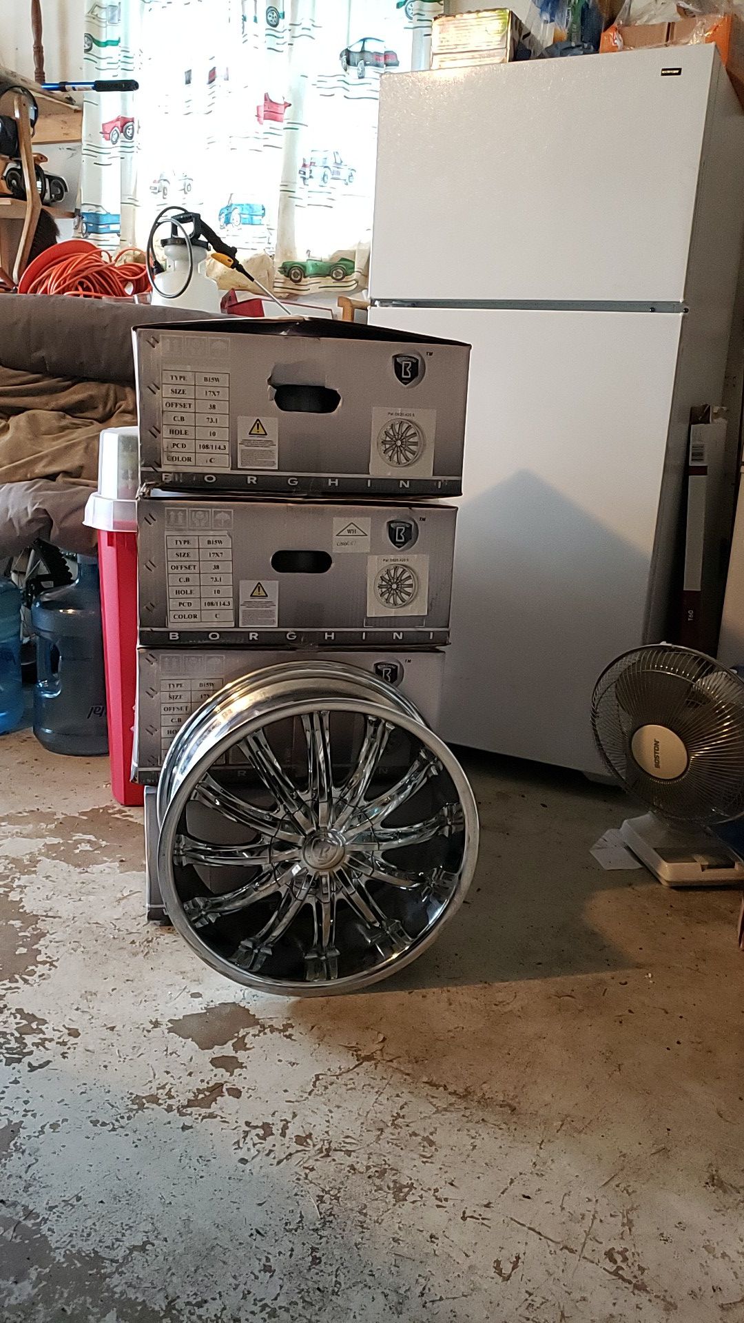 "17 Chrome Wheels-Tires not included