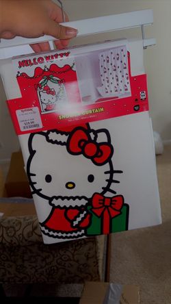 Hello Kitty Christmas Shower Curtain