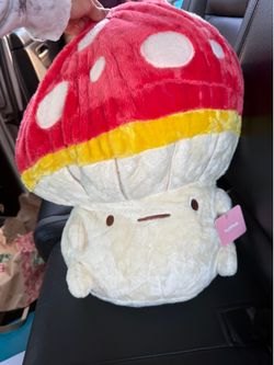Fluffnest PuffPals Dottie The Red And White Mushroom Plush - NEW