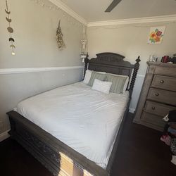 Solid Wooden Bed frame and Dresser