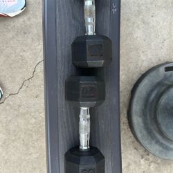 20 Pound Hex Dumbbells Pair