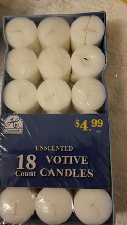 Uncented 18 Votive Candles