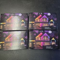 Permanent outdoor LED  LIGHTS.  4 SETS BRAND NEW