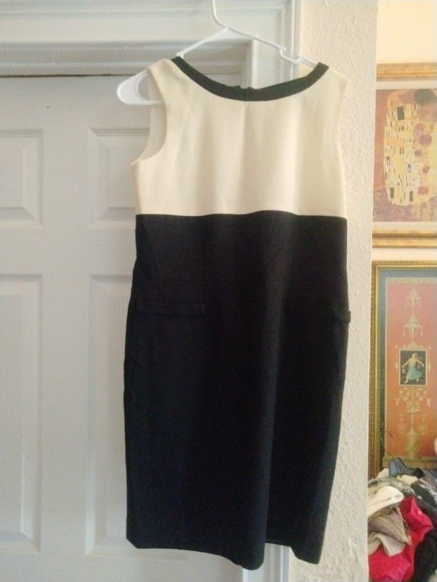 Jones New York Black & White Dress