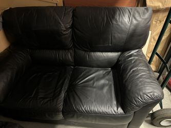 Genuine Leather Sleeper Sofa And Love Seat