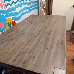 Crate and barrel dining table