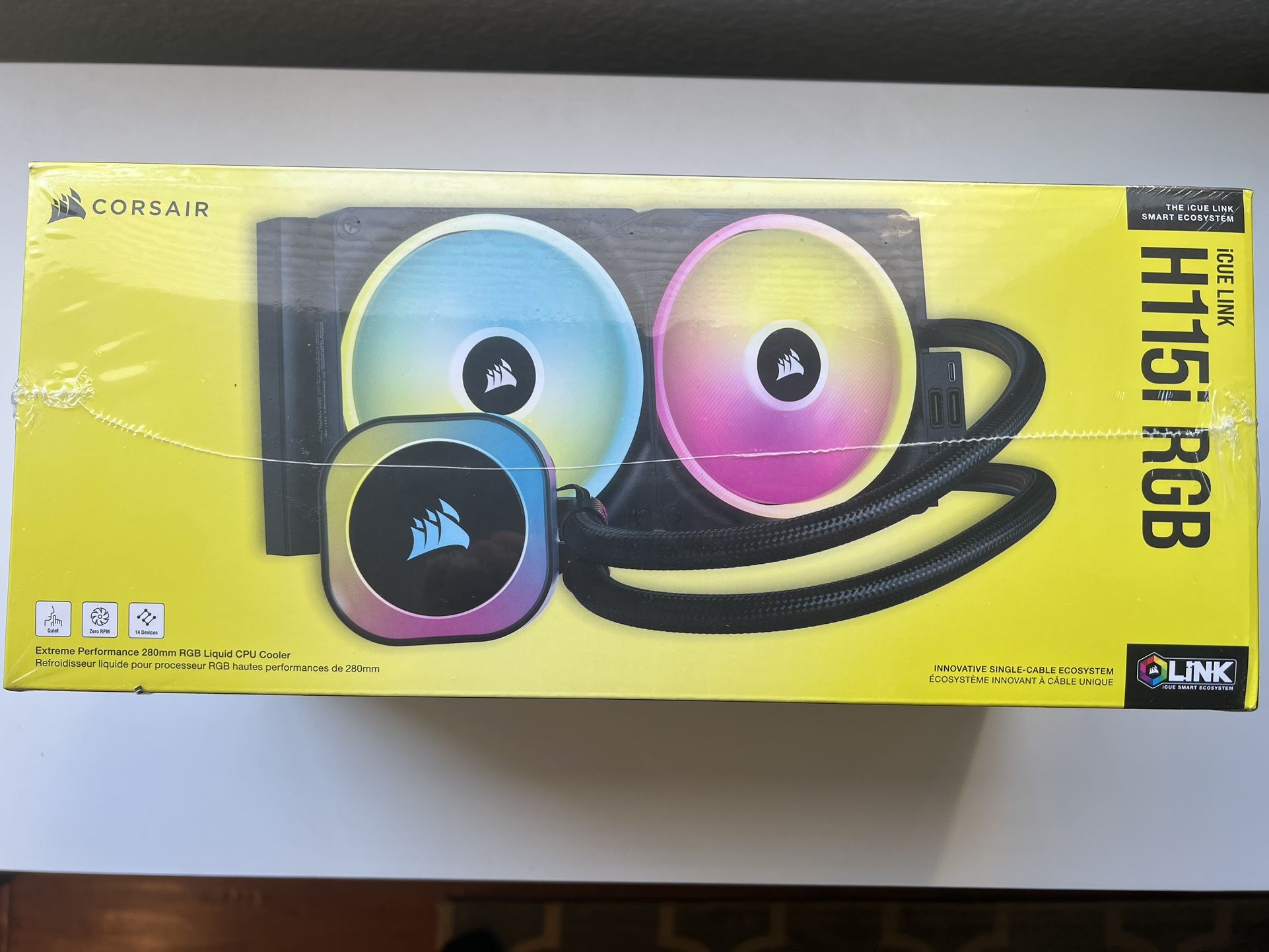 CORSAIR iCUE LINK H115i RGB AIO Liquid CPU Cooler