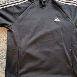 Large black Adidas Hoodie 