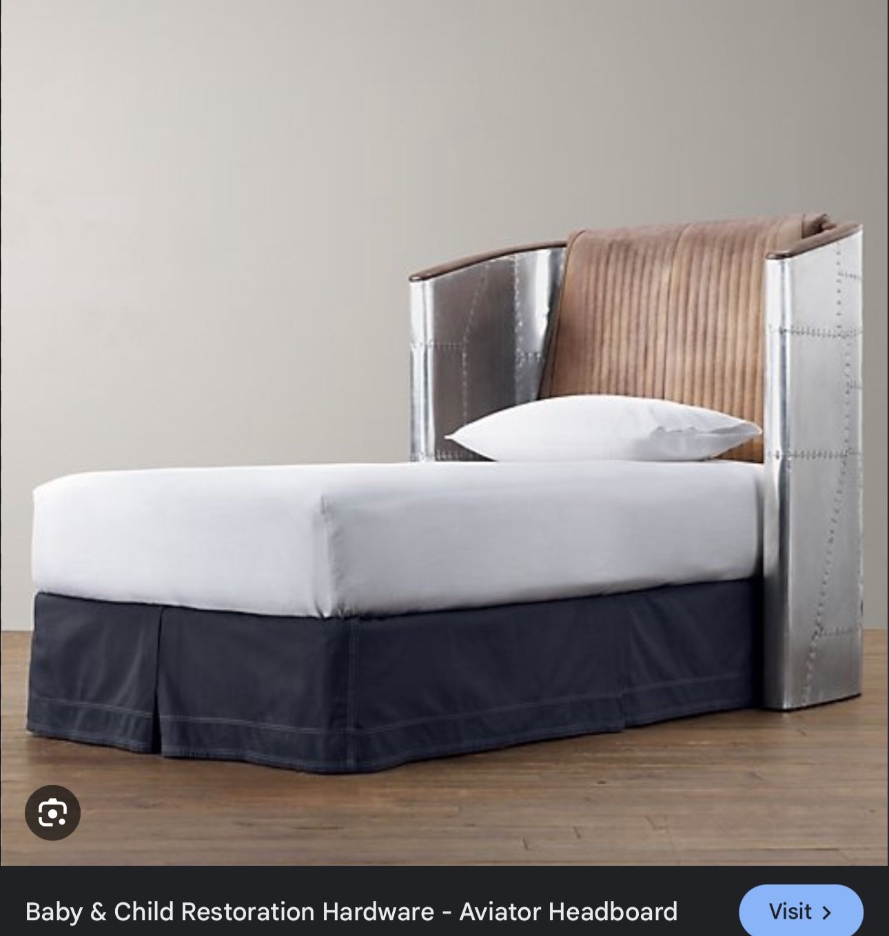 Restoration hardware Twin aviator Bed Frame
