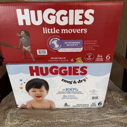 Huggies Diapers Size 6 - $40 Each Box 