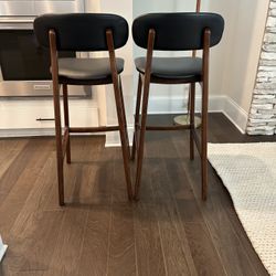 Leather Bar Stools - Great Condition 