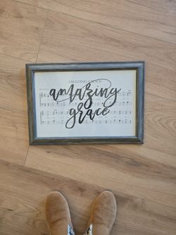 Framed Wall Art - Amazing Grace