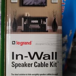 Three Legrand IN- Wall Speaker Cable Kit